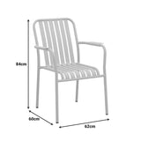 Set de sufragerie exterior Heven Vista, 5 piese, 80x80x72 cm - Antracit
