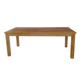 Set de sufragerie Inca-Wooly, 7 piese, Bej-Natural, 220x90x75 cm