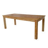 Set de sufragerie Kalie-Wooly, 7 piese, Bej-Natural, 220x90x75 cm