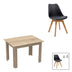Set de sufragerie Manka-Gaston, 5 piese, Sonoma-Negru, 110x80x77 cm