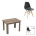 Set de sufragerie Manka-Julita, 5 piese, Negru-Sonoma, 110x80x77 cm