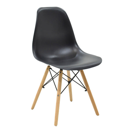 Set de sufragerie Manka-Julita, 5 piese, Negru-Sonoma, 110x80x77 cm