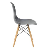 Set de sufragerie Manka-Julita, 5 piese, Negru-Sonoma, 110x80x77 cm