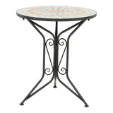 Set de sufragerie Sellis, 3 piese, Mozaic, Negru, 60x60x70 cm