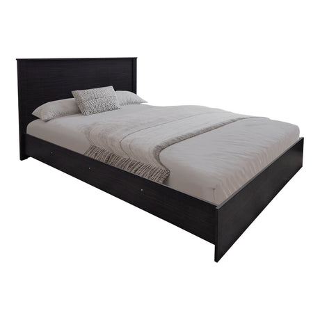 Set Dormitor Athos cu Pat, Wenge, 140x200 cm