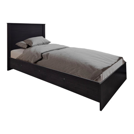 Set Dormitor Athos cu Pat, Wenge, 90x190 cm
