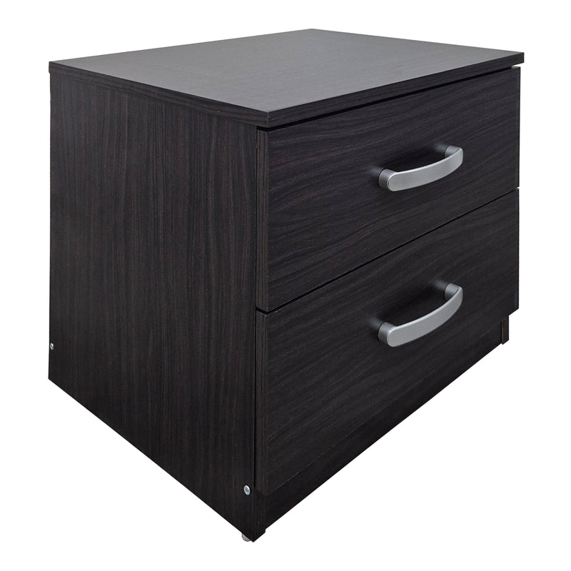 Set Dormitor Athos cu Pat, Wenge, 90x190 cm, perspectiva suplimentara