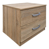 Set dormitor Athos Sonoma cu pat, lemn, compacte, 90x190 cm