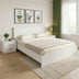 Set dormitor cu pat Athos, lemn/alb, pat, set 3 piese, 160x200 cm