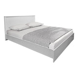 Set dormitor cu pat Athos, lemn/alb, pat, set 3 piese, 160x200 cm