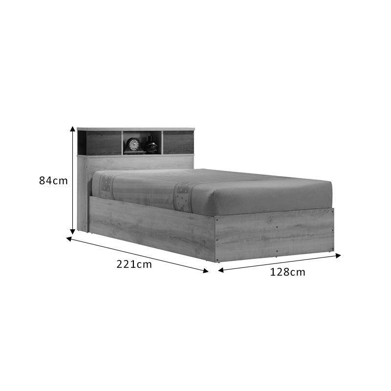 Set Dormitor cu Pat Olympus Castillo Toro, Lemn, 120x200 cm