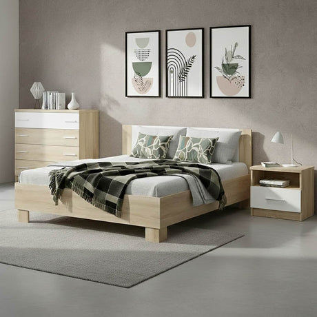 Set dormitor Geneva, Lemn, 160x200 cm
