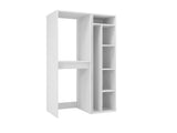 Set Dulap Baie pentru Masina de spalat, uscator si masa de calcat, Miranda, Alb, 71x194x69 cm, 54x194x52 cm