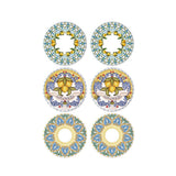 Set farfurii, Multicolor, 19 cm