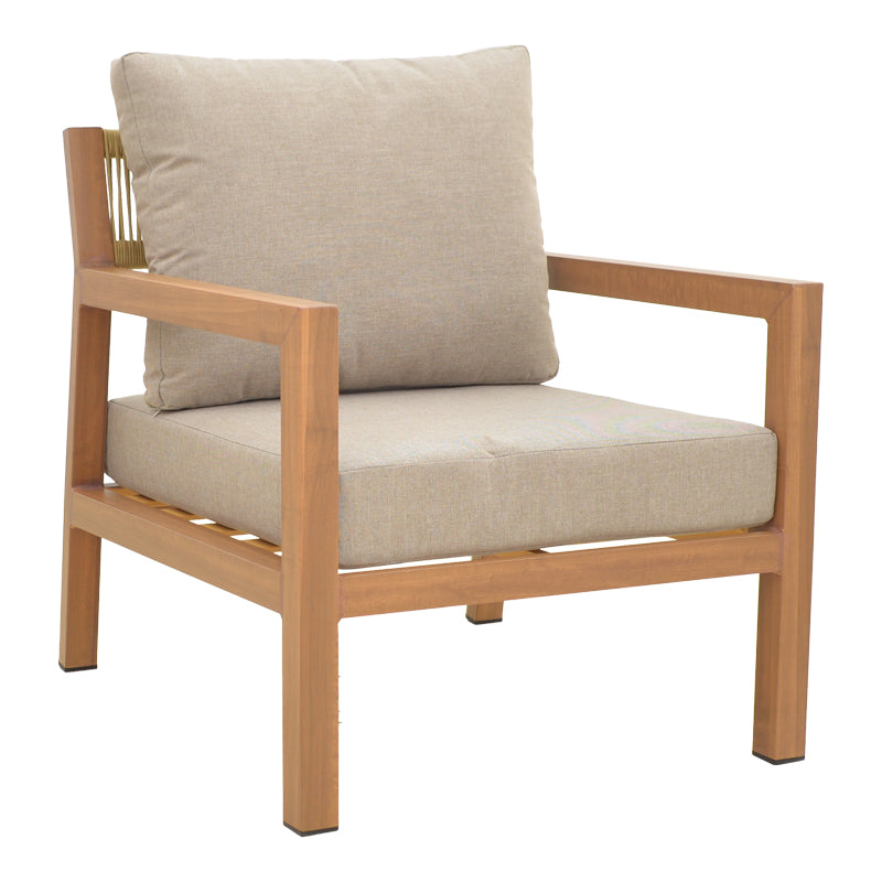 Set gradina Andasio, Gri - Natural, 164x83x70 cm