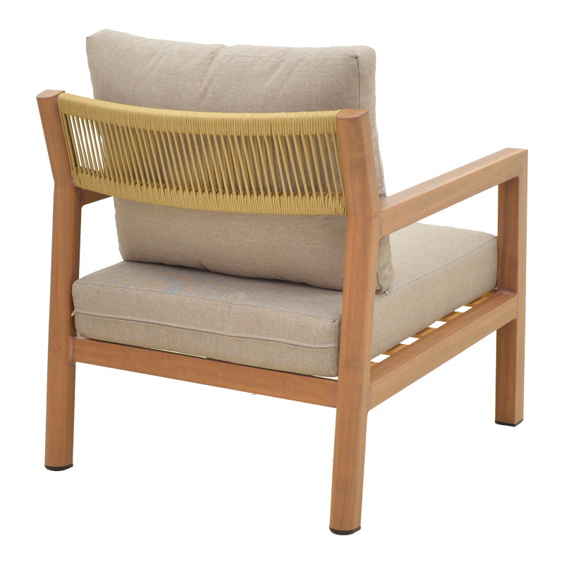 Set gradina Andasio, Gri - Natural, 164x83x70 cm