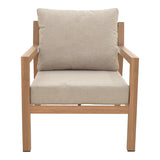 Set gradina Andasio, Gri - Natural, 164x83x70 cm