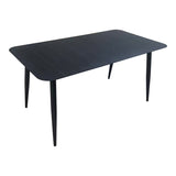Set de sufragerie exterior Heven Vista, 5 piese, 150x80x72 cm - Negru