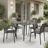 Set de sufragerie exterior Heven Vista, 5 piese, 80x80x72 cm - Set dining exterior Heven Vista, 5 piese, 80x80x72 cm - 200-001598