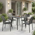 Set dining exterior Heven Vista, 5 piese, 80x80x72 cm - 200-001598