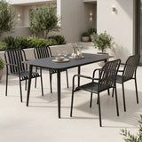 Set de sufragerie exterior Heven Vista, 5 piese, 120x70x72 cm - Set dining exterior Heven Vista, 5 piese, 120x70x72 cm - 200-001599