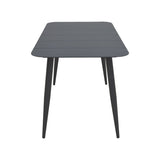 Set de sufragerie exterior Heven Vista, 5 piese, 120x70x72 cm - Negru