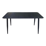 Set de sufragerie exterior Heven Vista, 7 piese, 150x80x72 cm - Negru