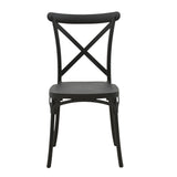 Set grădină masă și scaune Crossie, Antracit, Ø60x75 cm