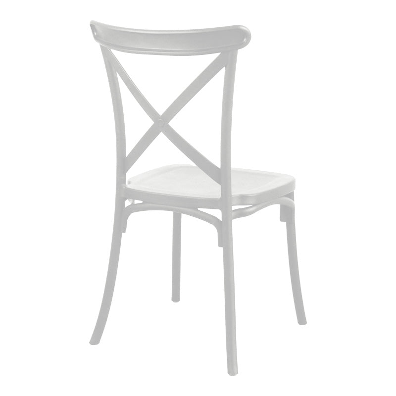 Alb | SKU: 200-001849 | Set grădină masă și scaune Groovy-Crossie, Alb, 60x60x76 cm, varianta Alb, produs pentru amenajarea locuinței, disponibil online în România la CasaMob