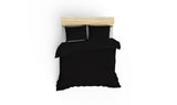 Set Lenjerie de pat Black Night, Satin premium, 200x220 cm