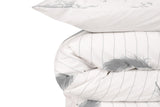 Set Lenjerie de pat double, 100% Bumbac Ranforce, Alb, 220x160 cm