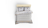 Set Lenjerie de pat double, 100% Bumbac Ranforce, Bej, 220x200 cm
