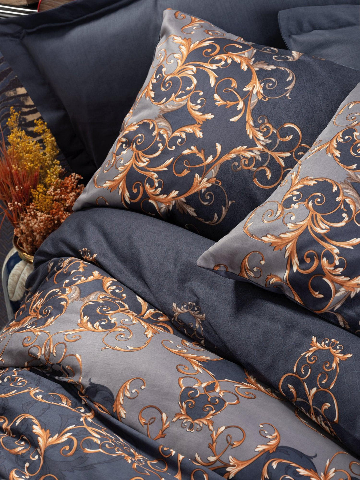 Set Lenjerie de pat double din satin, 200 x 220 cm