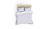 Set Lenjerie de pat double din Satin, 100% Bumbac Ranforce, Alb, 220x200 cm