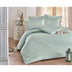 Set Lenjerie de pat double din Satin, Mare Verde, 220x200 cm