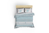 Set Lenjerie de pat double, 100% Bumbac Ranforce, Verde, 220x160 cm