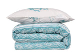 Set Lenjerie de pat double, 100% Bumbac Ranforce, Verde, 220x160 cm