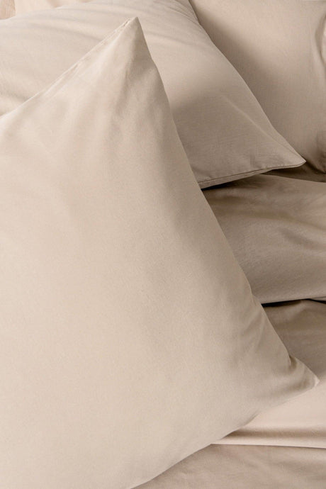 Set Lenjerie pat double Cream, Ranforce, 200x220 cm