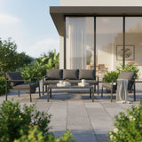 Set lounge exterior Gardenly I, 4 piese, 175x69x72 cm - Set lounge exterior Gardenly I, 4 piese, 175x69x72 cm - 401-000004