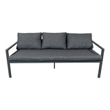 Set lounge exterior Gardenly I, 4 piese, 175x69x72 cm - Antracit