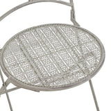 Set masa 3 bucati Abriel, Gri - Gri inchis, 60x60x71 cm - Gri