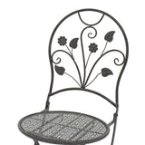 Set masa 3 bucati Abriel, Gri - Gri inchis, 60x60x71 cm - Gri inchis