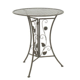 Set masa 3 bucati Abriel, Gri - Gri inchis, 60x60x71 cm - Gri inchis