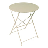 Set masa bistro pliabila 3 piese, metal, bej, 60x71 cm