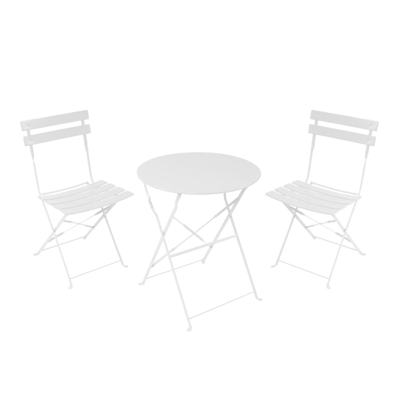 Set masa bistro pliabila, 3 piese, Metal, 60x71 cm - Set masa bistro pliabila, 3 piese, Metal, 60x71 cm