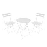 Set masa bistro pliabila, 3 piese, Metal, 60x71 cm - Set masa bistro pliabila, 3 piese, Metal, 60x71 cm