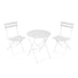 Set masa bistro pliabila, 3 piese, Metal, 60x71 cm