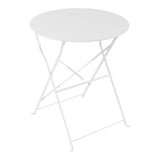 Set masa bistro pliabila, 3 piese, Metal, 60x71 cm - Set masa bistro pliabila cu 3 piese, metal, alb, 60x71 cm, detaliu produs