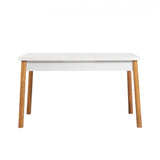 Set Masa Bucatarie si scaune Costas, 4 bucati, Stejar - Alb - Gri, 120x77x75 cm - Alb