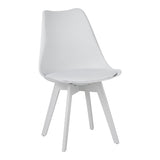 Set masă cu scaune Gaston, lemn, masă, set 5 piese, alb, 120x80x76 cm